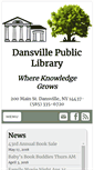 Mobile Screenshot of dansvillelibrary.org