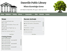 Tablet Screenshot of dansvillelibrary.org